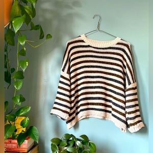 ✨SOLD✨ Pink Martini Striped Knit Sweater